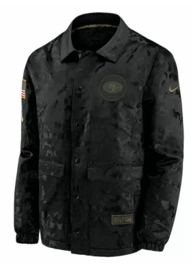 Nike San Francisco 49ers 2020 Salute To Service Sz S Black Jacket