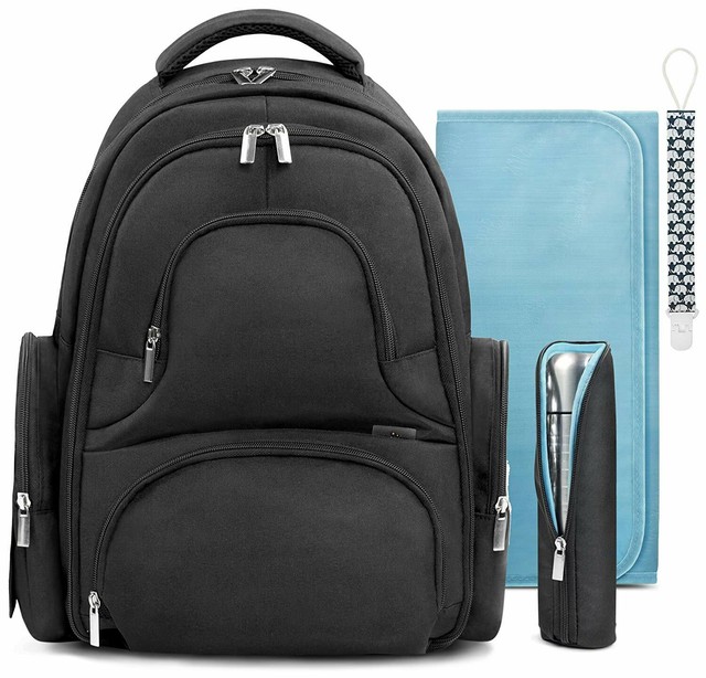 diaper backpack insulated pockets