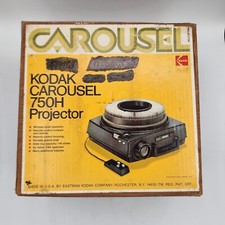 Kodak Carousel 750H Slide Projector w/80 Slide Tray For Parts/Repair Please Read