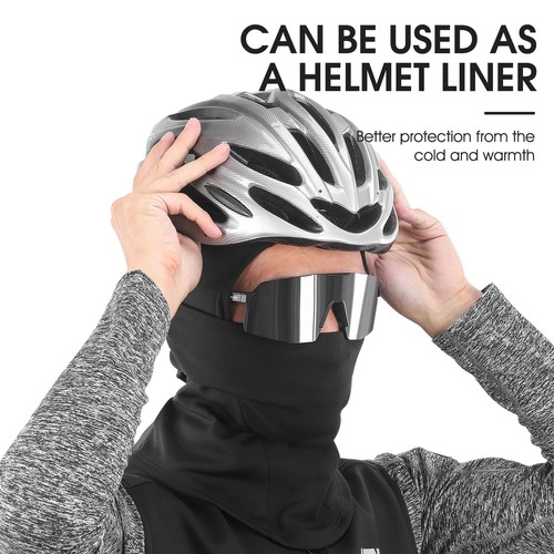 WEST BIKING Winter Fleece Sports Cycling Full Face Mask Balaclava Headgear Hat - Picture 7 of 18