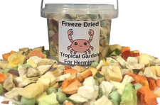 Freeze Dried Hermit Crab Food  Tropical Garden Treats  1oz Bucket