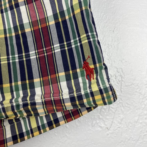 Polo Ralph Lauren Swimwear Men’s Swim Trunks Medium Plaid Multicolor Board Short - Picture 3 of 15