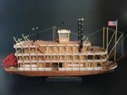 USS MISSISSIPPI 1870 1:100 540mm 21" Steamboat Wood Model Kit