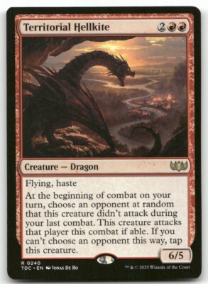 Territorial Hellkite #240 MTG Tarkir Dragonstorm TDC NM X1