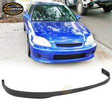 Fits 99-00 Honda Civic Ek Oe Si Factory Front Bumper Lip Spoiler Splitter Pu