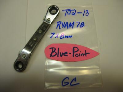 #23-3175-1 らむね Blue Point 7-8MM 12PT 25° Offset Ratchet Wrench RYAM78 | eBay