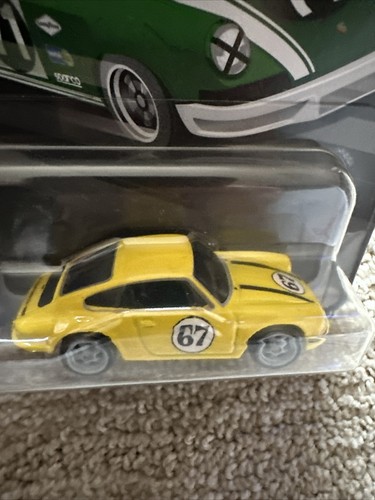 Porsche 911 R 1967 Hot Wheels 2024 amarillo #67 nueva tarjeta personalizada de caja de equipo - Imagen 9 de 12