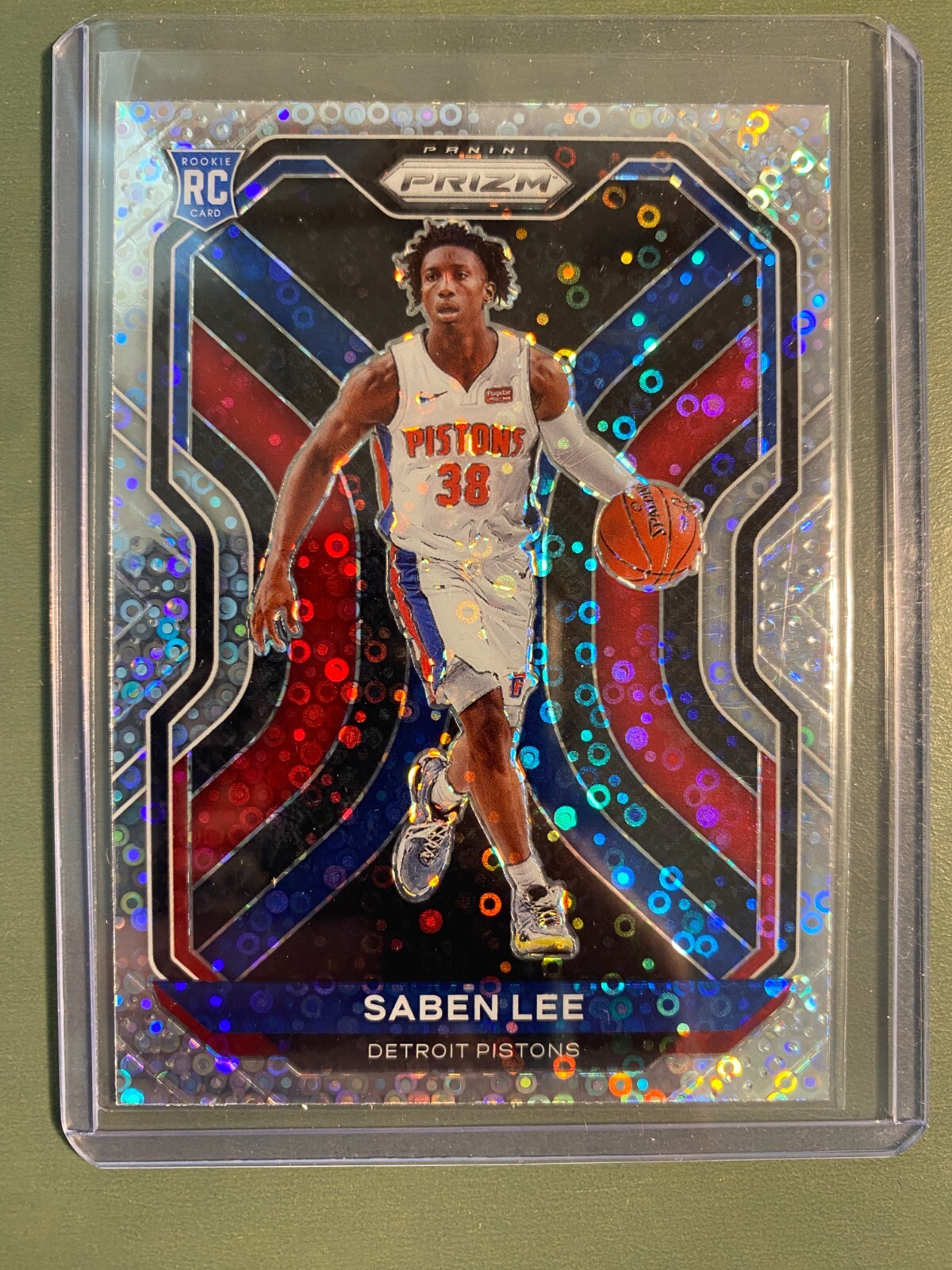 2020-21 Panini Prizm Saben Lee RC Rookie Fast Break Pistons 261