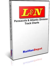 L&N Pensacola & Atlantic Division track chart 1964 - PDF on CD - RailfanDepot