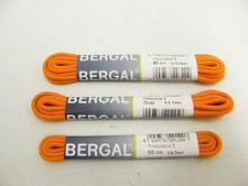 Bergal Orange 2mm Round Laces 60, 75  90cm Shoelaces