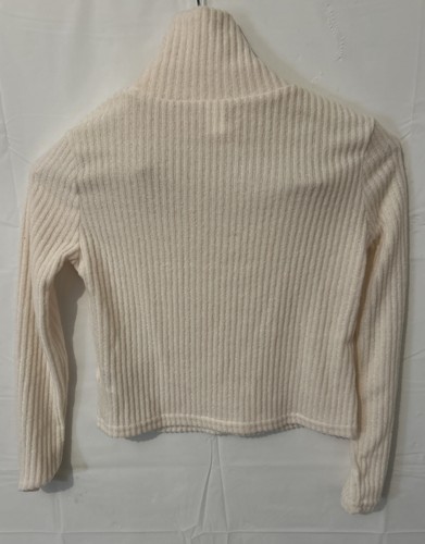 SHEIN Kids EVRYDAY Girls Turtle Neck Ribbed Knit Thermal Tee Biege 11-12yr CL00 - Picture 2 of 5