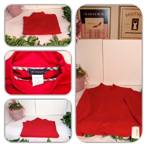 NWT-UNIQUE BURBERRY RED KIDS SIZE 10 LONG SLEEVE SHIRT! - Picture 9 of 12