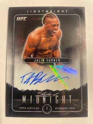 2024 Topps Midnight UFC Jalin Turner Stroke of Midnight Autographs #SMA-JTR SP
