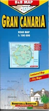 Map of Gran Canaria - Canary Islands, Spain Laminated & Folded by Berndtson Maps