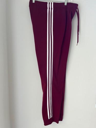 adidas Women Adicolor Classics 3-Stripes Pants Sz XL Collegiate Burgundyl - Picture 3 of 4