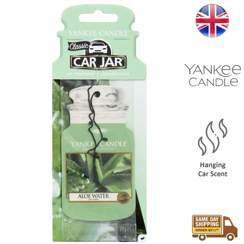 Yankee Candle Car Jar Air Freshener Odour Hanging Neutralizing Scent Aloe Water
