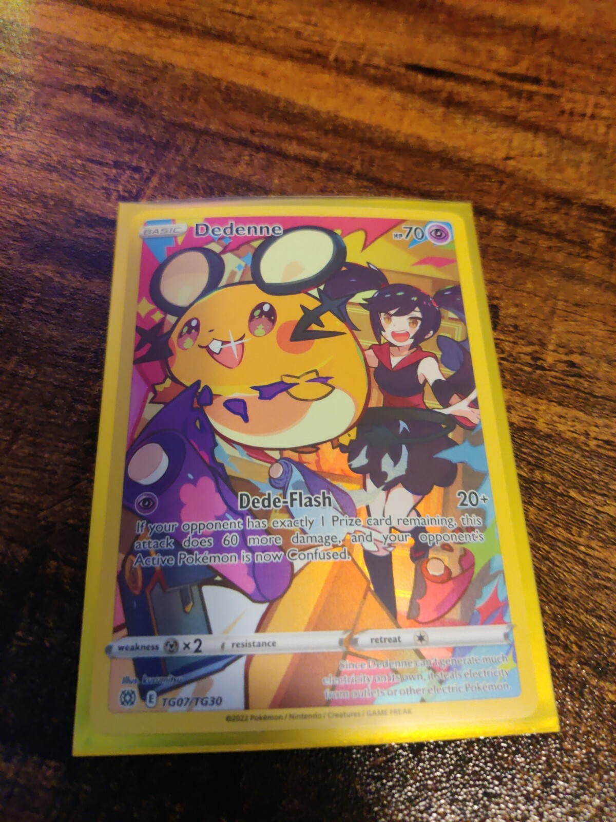 Pokemon DEDENNE TG07/TG30 - Brilliant Stars - HOLO Character Card - NM - MINT