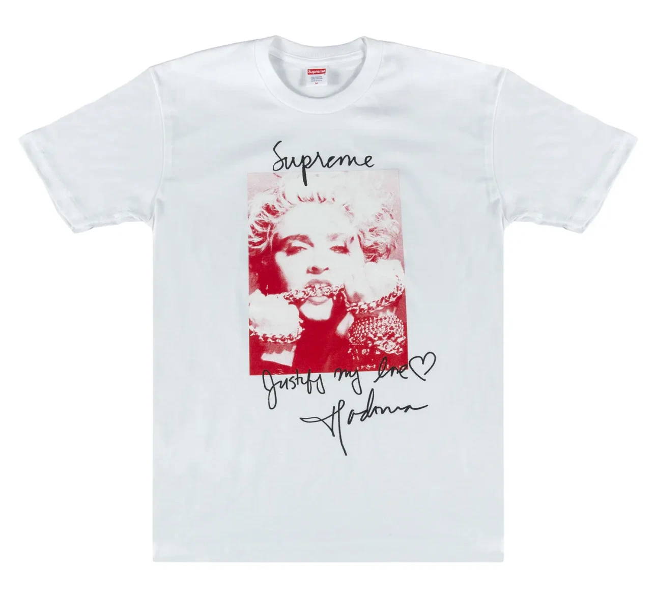 Tee shirt Supreme Madonna FW18T1 taille L blanc neuf DS en SAC