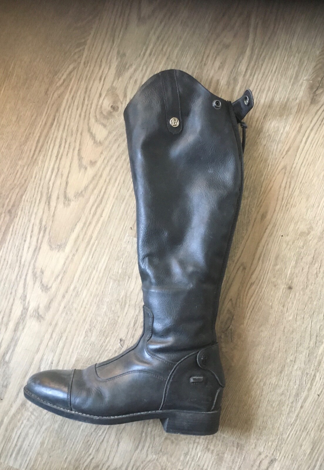riding boots black leather Brogini size 4.5/39 eBay