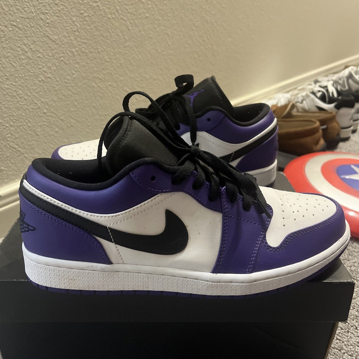 Size 9.5 - Air Jordan 1 Low Court Purple 194498267417| eBay