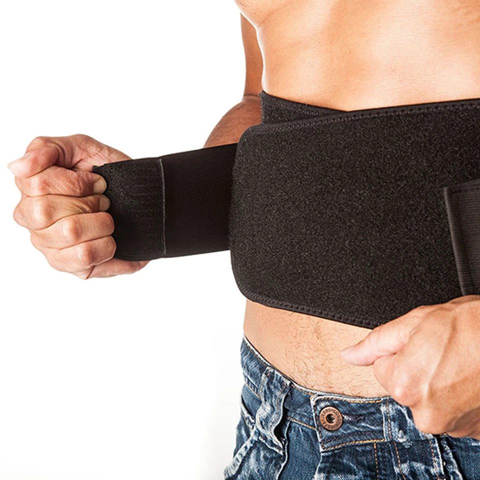 Self Heating Magnetic Back Pain Support Lower Lumbar Brace Belt Strap Magnets  - Image 2 of 4