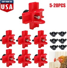 20  Chicken Waterer Nipples Poultry Hen Duck Water Automatic Drinking Device USA