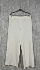 Women's Linen Blend Trousers Size UK 20 