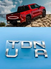 Chrome ABS letters compatible TOYOTA TUNDRA 2022 23 tailgate insert