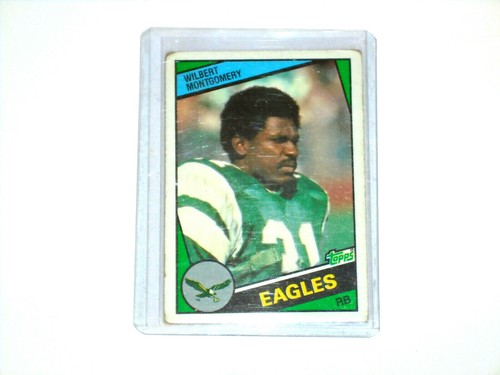 1984 Topps Football Card #331 Wilbert Montgomery Philadelphia Eagles - Picture 3 of 12