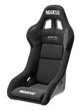 Sparco Evo Xl Qrt Racing Bucket Seat - Black Fabric - Fia Approved