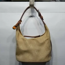 VINTAGE DOONEY & BOURKE DB LOGO ZIP BUCKET SMALL PURSE HANDBAG CHARM