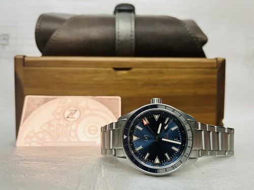 Zelos HORIZONS GMT 200M SS COBALT BLUE Steel 40mm Watch