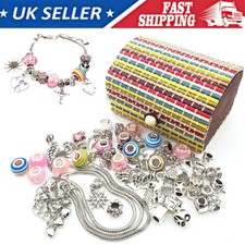 Charm Bracelet Making Kit DIY Craft Jewellery Making Beads Kids Nice Gifts Girls