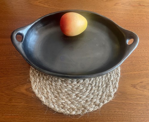 Roasting Pan Oval Saute Dish Pan Casserole Dish 13"x 10"x 2" Black Clay - Picture 2 of 5