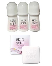 Avon Skin So Soft Soft Sensual Roll-On Anti-Perspirants 2.6 fl oz  2 SSS Soap