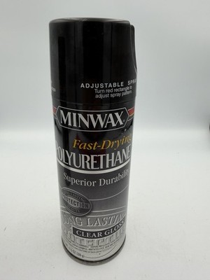 Minwax Fast Drying Polyurethane Spray, Protective Wood Finish, Clear Gloss NOS
