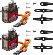 2 Pcs MG90S 9G Micro Servo Motor Metal Gear Micro Servos Replace SG90 for Smart