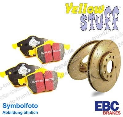 EBC Turbo Groove Bremsscheiben, Beläge hinten für Nisan Primare Hatchback P12 0