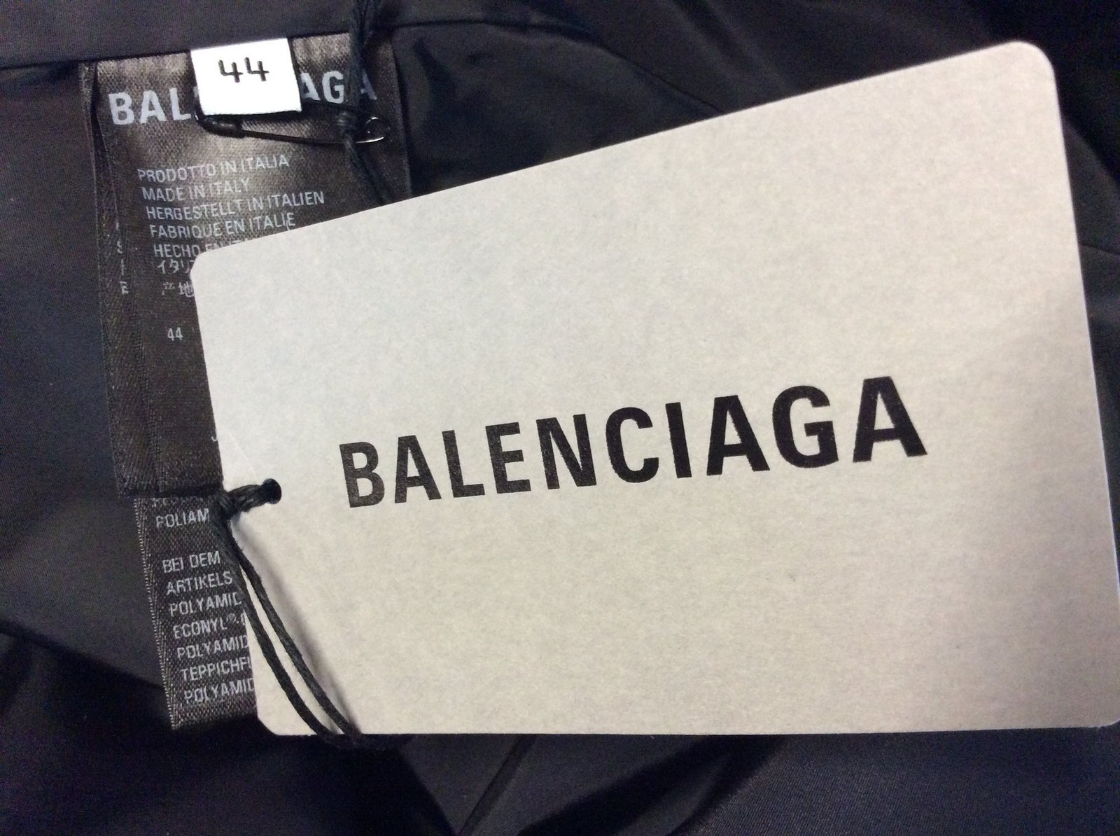 BALENCIAGA DÉFILÉ UNISEX LONG COAT BLACK RAINCOAT JACKET EU44 / XXL RRP £1425 AD image 8
