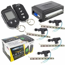 Car Alarm Security System, Keyless Entry 2-Way LCD 4 Door Locks Scytek A777