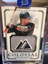 2017 Panini National Treasures JOSH DONALDSON Logo Patch True 1/1 Athletics