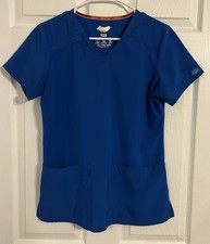 Dickies Stretch Eds Essentials Size Xs Women  s Blue Scrub Top