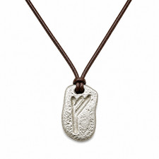 Fehu Rune Pendant ᚠ [RAW FINISH] ᚠ Pewter...