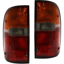 2x Tail Light Amber Clear Red Toyota Tacoma 95-00 Base/DLX/SR5/Ltd/PreRunner
