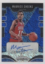 2019-20 Panini Prizm Signatures FOTL Blue Shimmer Maurice Cheeks Auto HOF 0ad