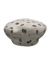 HERMES/Saint Honor?/Toile H/Beret/--/Cotton/WHT/All-over pattern/Women's/2297