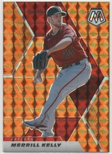 Merrill Kelly 2021 Panini Mosaic Mosaic Reactive Orange #24 Arizona Diamondbacks