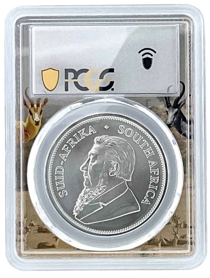2025 South Africa 1oz Silver Krugerrand PCGS MS70 - Kruger Picture Frame - Image 2 of 2
