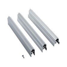 ASI GLOBAL PARTITIONS Headrail,65" D,65" H,3/4" W,Al/SS 809JH1