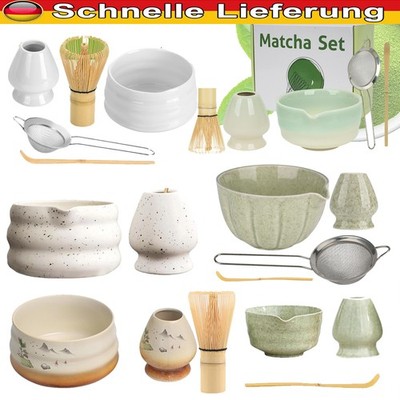 Original Matcha Tee Set Teeschale Matchaschale Matchabesen Bambusbesen Besen